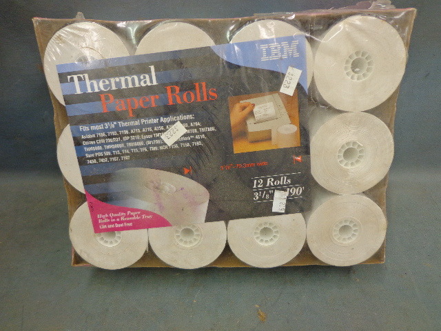 lot 25 image: I box of Thermal Paper Rolls