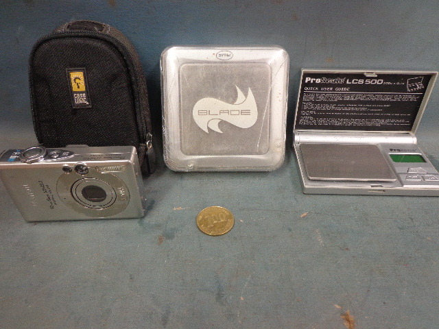 lot 42 image: Digital Camera and Case Scales and More