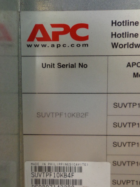 lot 1 image: APC Smart-ups VT Battery Power System