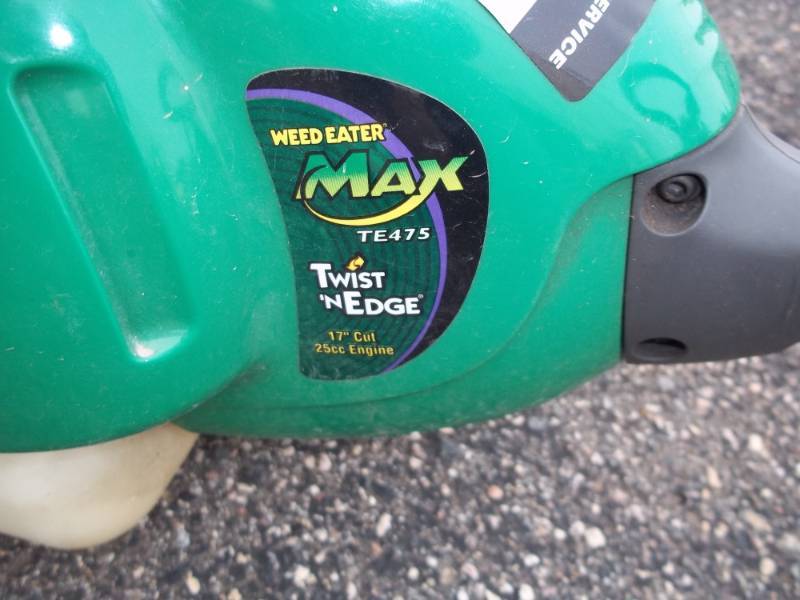 Weed Eater Max TE475 Twist n Edge 17" cut with 25cc Engine Advanced