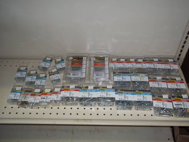 lot 98 image: NEW rivets assorted sizes