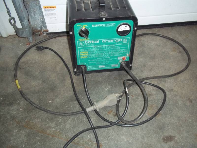 lot 159 image: E-Z-GO Electric Golf Cart Battery Charger, will fit Item # 157 and # 158