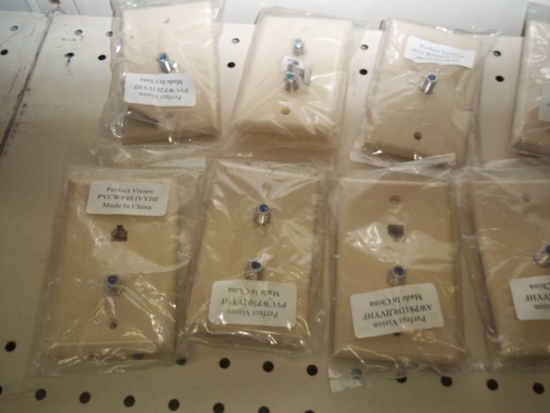 lot 221-COPY image: NEW 12 Coaxial wall plates