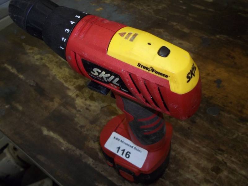 lot 247-COPY image: Skill Cordless drill with stud finder
