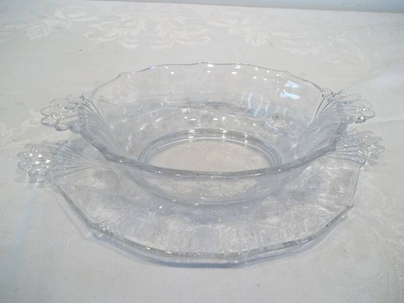 Fostoria Dish and Saucer