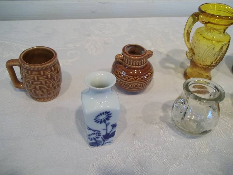 Tiny Jugs, Mugs, and Vases