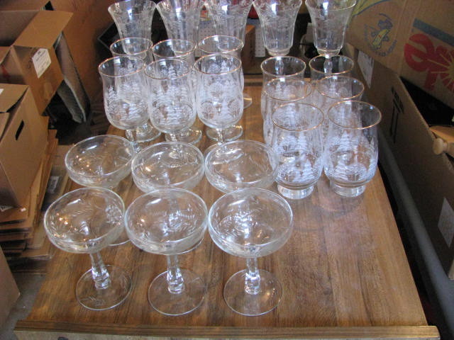 Vintage glassware