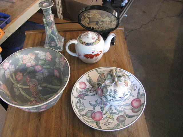 Ceramic plates, teapot & more