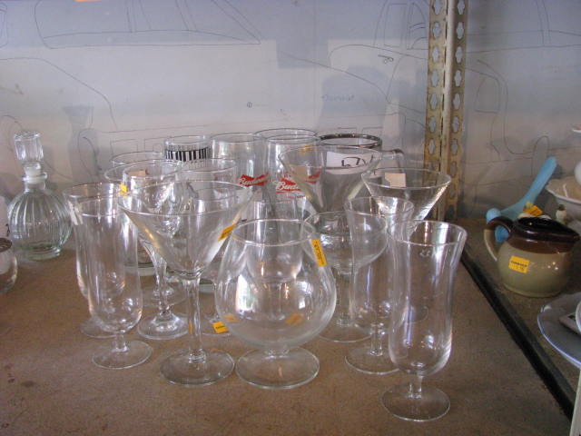 glass barware see photos