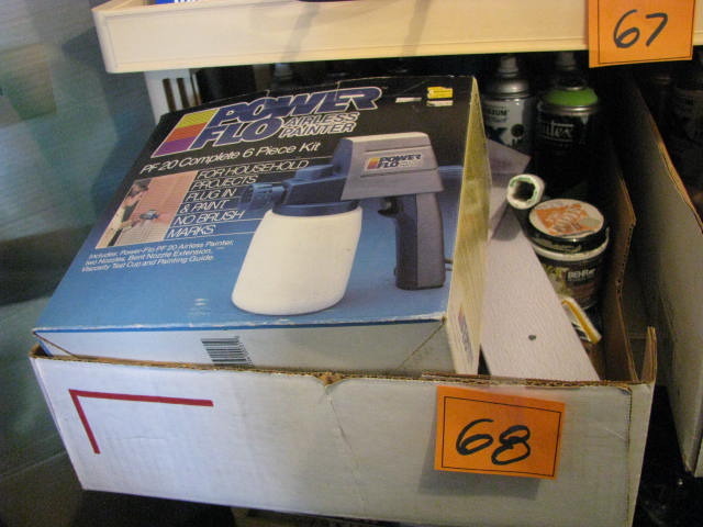 large lot of spray paint and painting supplies