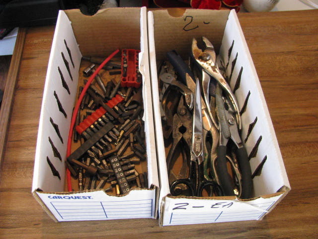 pliers and driver bits