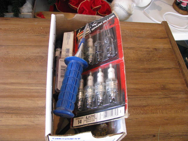 spark plugs and other shop items