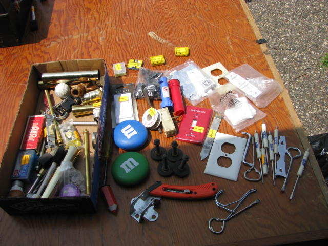 misc tools and openers from junk drawer