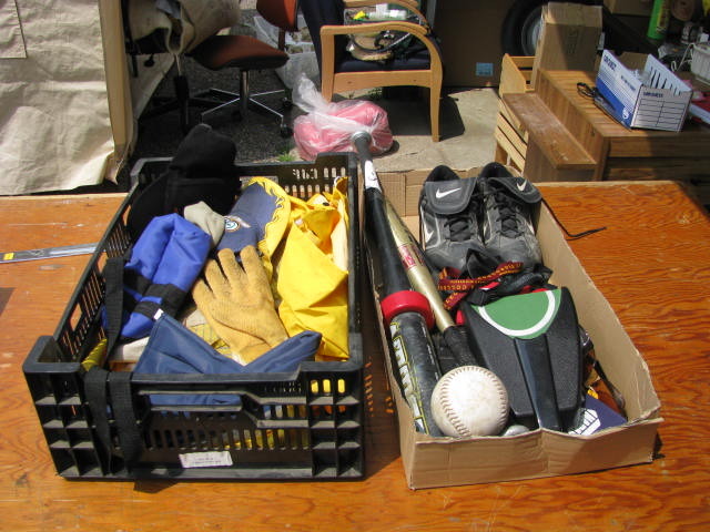 sports equipment lot
