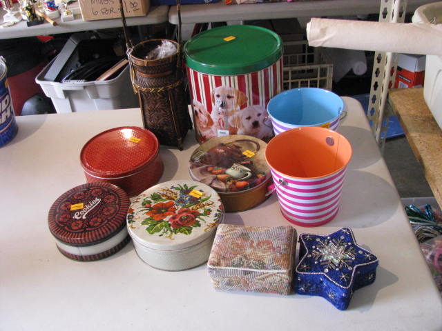 Metal tins and more