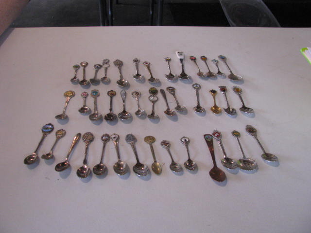 40 souvenir spoons see photos