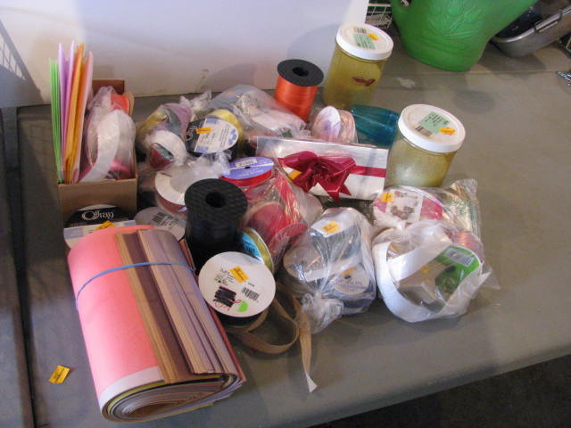 More crafting supplies...ribbons 