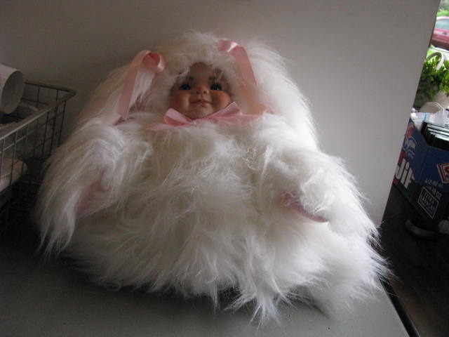 fuzzy bunny baby doll