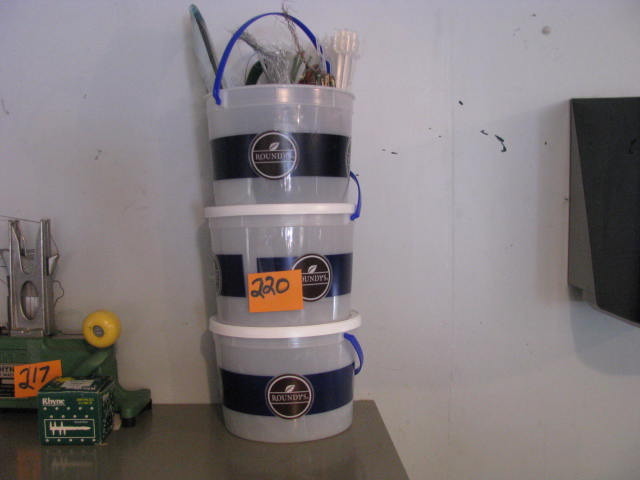 many floral picks and other floral support supplies