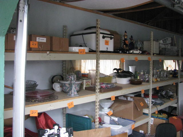 four section shelving system these are all connected