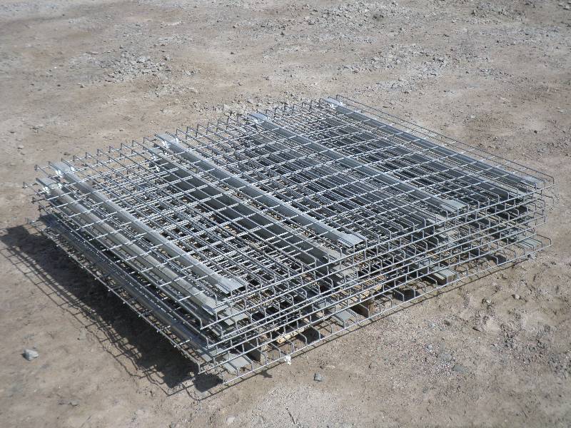 lot 7 image: Pallet Racking (7) 49x58 Steel M...