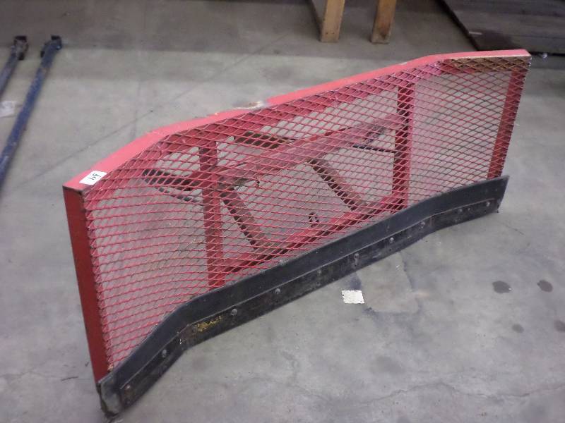 lot 64 image: 6ft Steel Leaf Pile Pusher ...