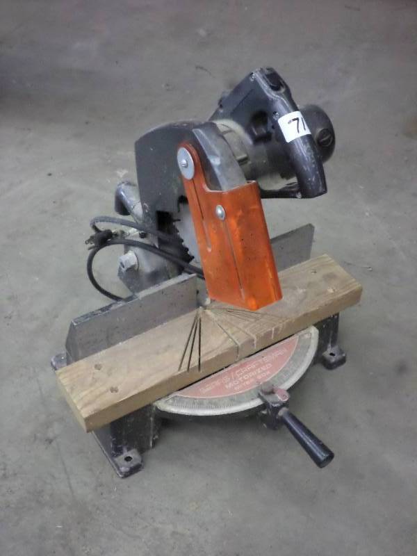 lot 71 image: Craftsman 115Volt Miter Box ...