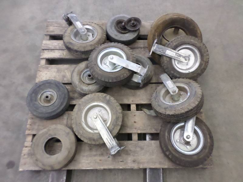 lot 72 image: Pallet Lot Of Misc Caster Wheels, S...