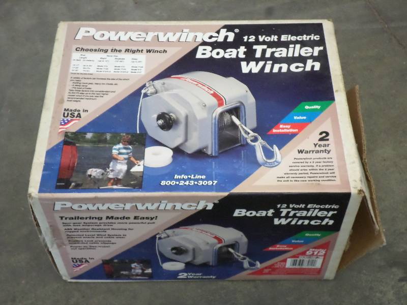 lot 73 image: PowerWinch 12Volt Boat Trailer Winc...
