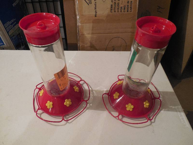 2 Hummingbird Feeders 11 Tall