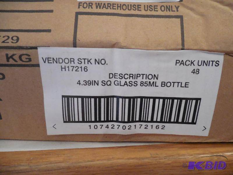 5 Cases of Glass jarsContainers