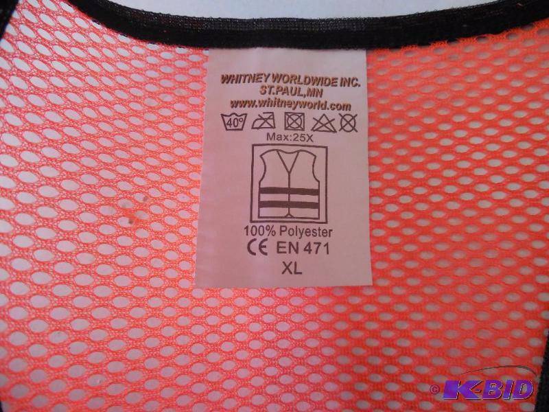 Lot of 10 Safety Reflective Vests - XL