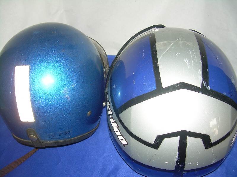 2 riding helmets