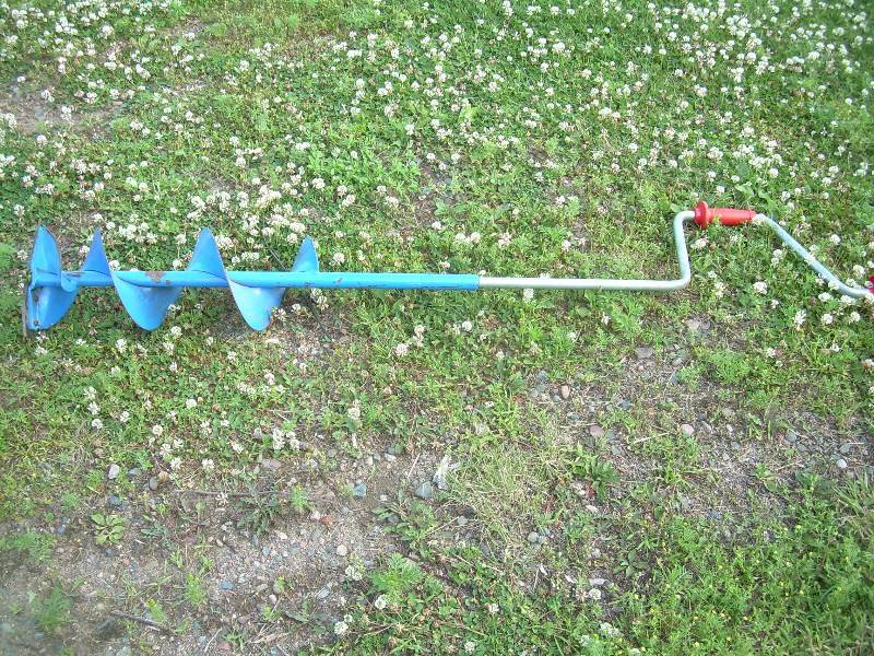 Vintage hand ice auger
