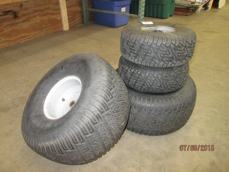 lot 11 image: Set Of Tires (2) Size 20x10.00-8 &...
