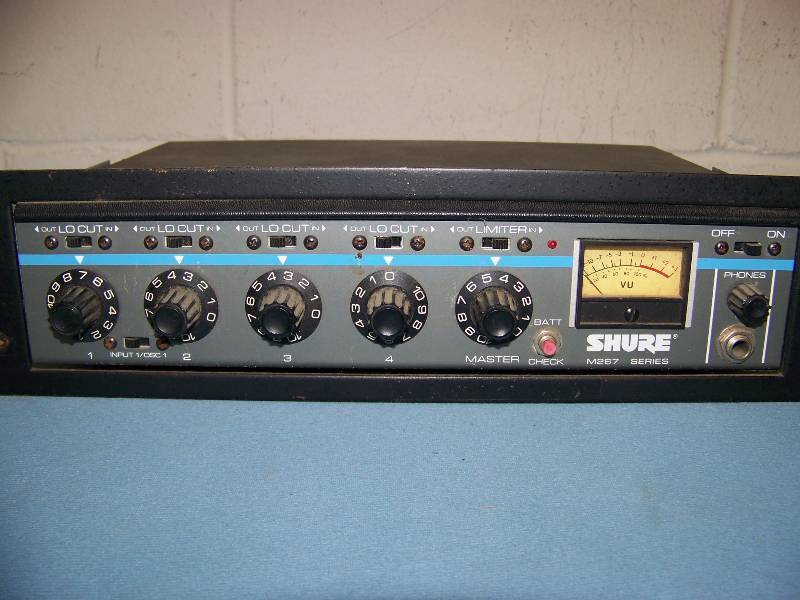 lot 51 image: Shure, 4-Channel Microphone  Mic Mixer