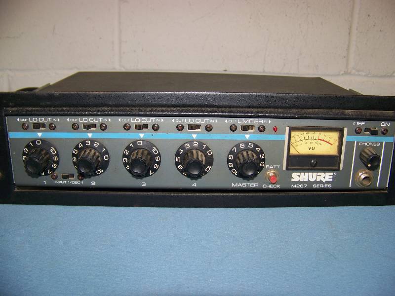 lot 52 image: Shure, 4-Channel Microphone  Mic Mixer
