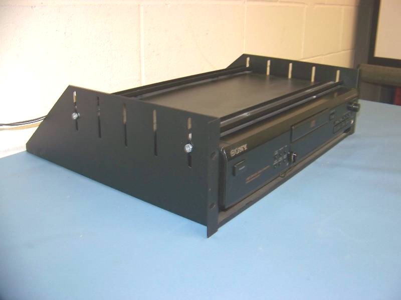 lot 93 image: Sony, Compact Disc (CD) Player in Middle Atlantic Rack Shelf