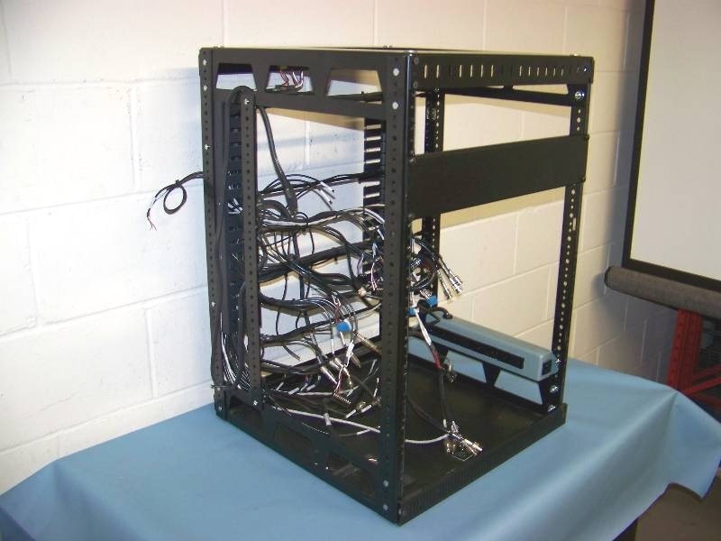 lot 77 image: Middle Atlantic, Audio  Video Equipment  Component Rack with Power Strip