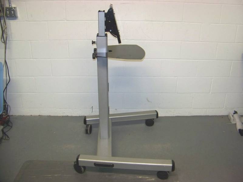 lot 5 image: Chief Manufacturing, Heavy-Duty, Rolling TV  Monitor Cart with Accessory Shelf