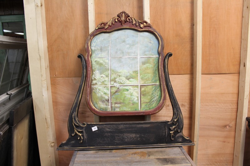 lot 32 image: Re-Purposed Vintage Dresser Mirror