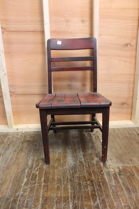 lot 47 image: Vintage Wood Chair