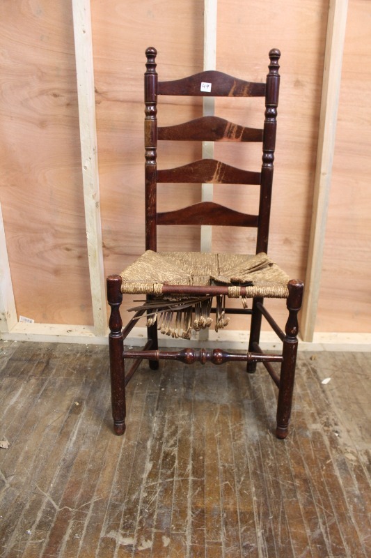 lot 49 image: Antique Chair - Needs New Seat