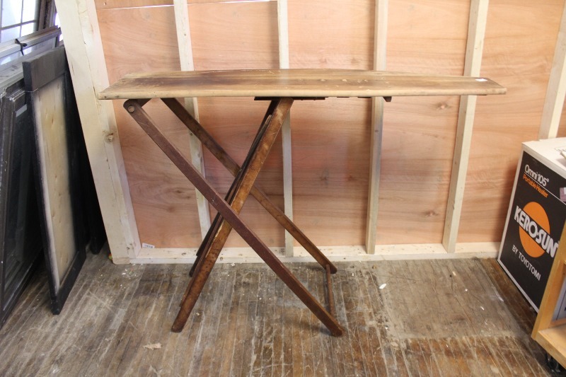 lot 51 image: Antique Wood Ironing Board