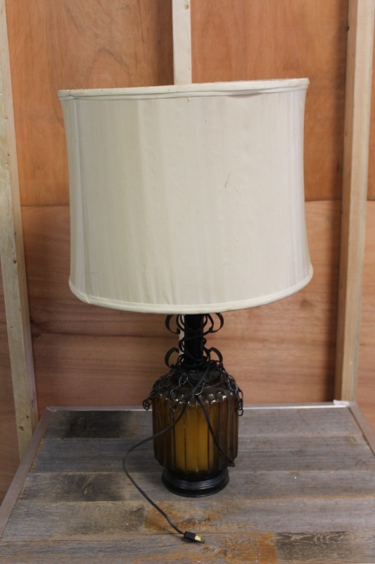 lot 69 image: Lamp with Glass Base