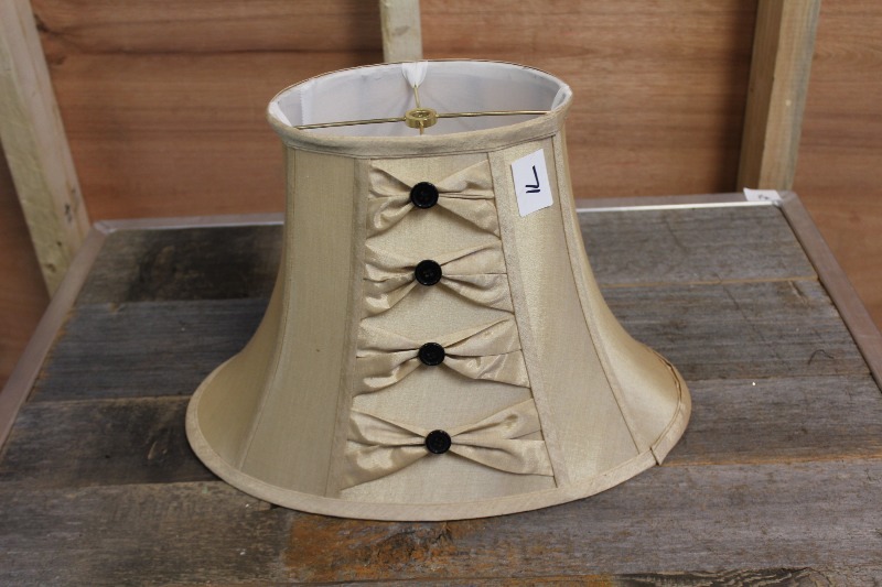 lot 71 image: Cloth Lamp Shade with Buttons