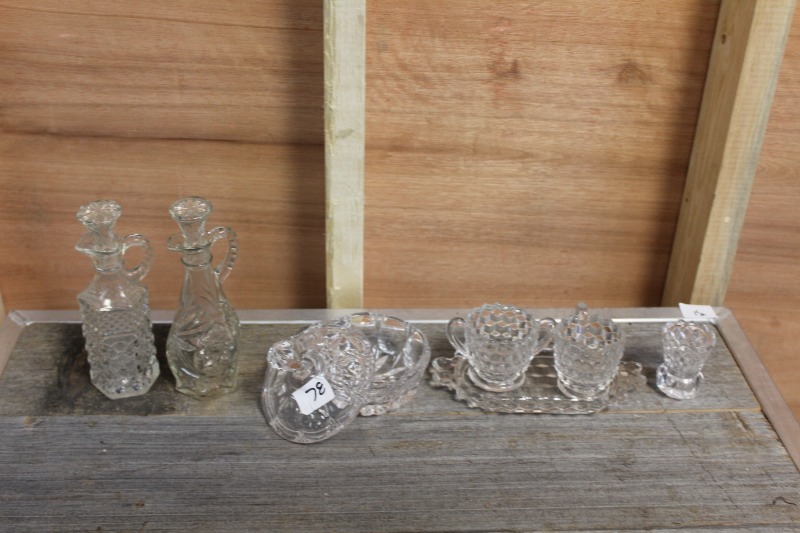 lot 78 image: Cut Crystal Glassware Set