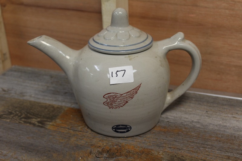 lot 157 image: Red Wing Pottery Tea Kettle