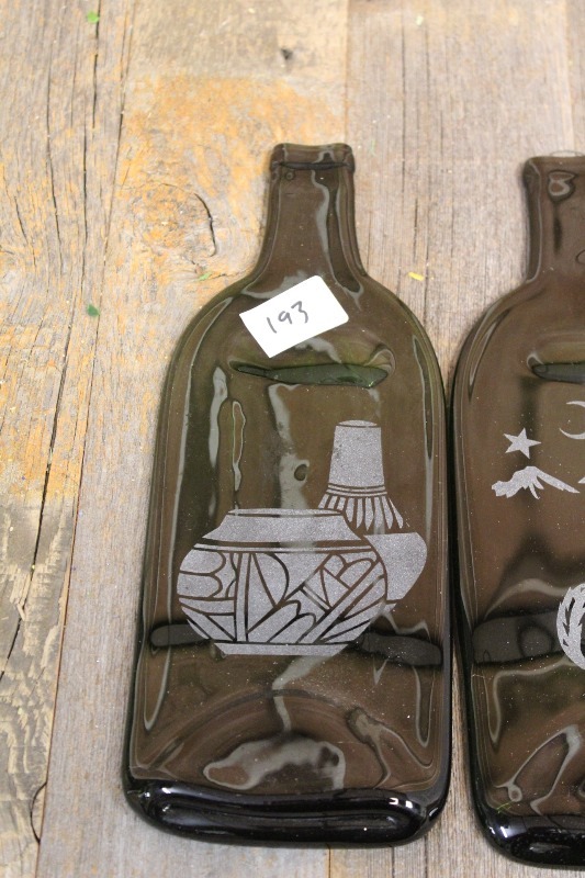 lot 193 image: Flattened Wine Bottles