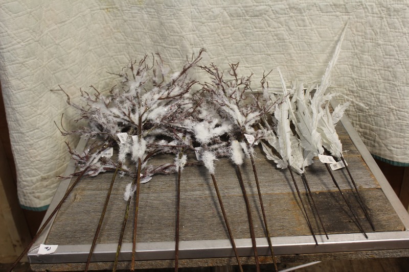 lot 231 image: Flower Arrangement Snowy Branches